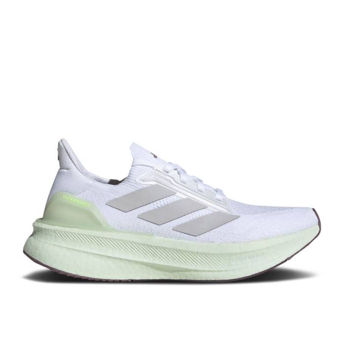 アディダス Adidas 【 Wmns Ultraboost 5X \u0027White Linen Green\u0027 Women Cloud White/Dash Grey/Shadow Fig 】 レディース 白いこと 白いこと 薄墨色 薄墨色 シャドー・シャドウ