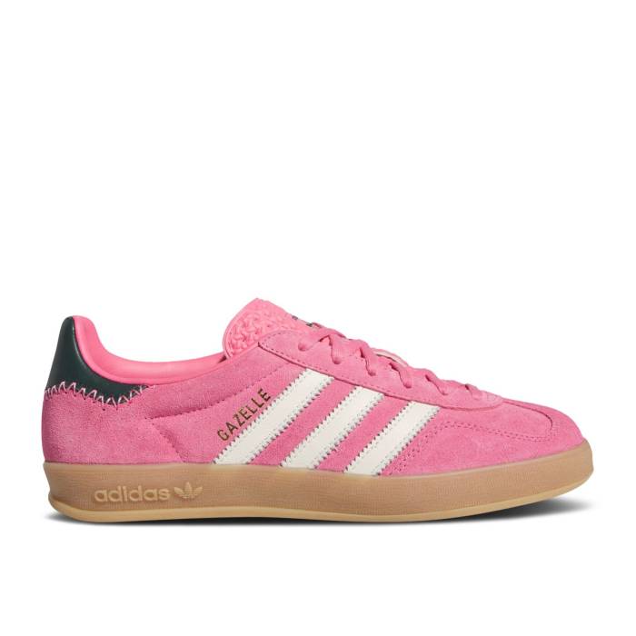 アディダス Adidas 【 Wmns Gazelle Indoor 'Rose Tone Collegiate Green' Women Rose Tone/Off White/Collegiate Green 】 ガゼル レディース Rose ローズ 白色 ホワイト green 緑・グリーン