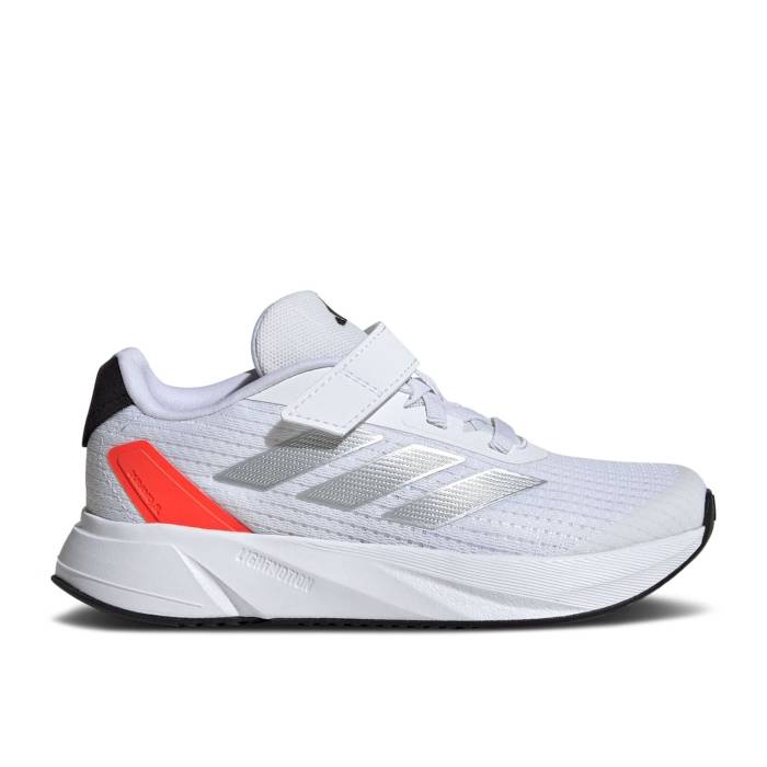 アディダス Adidas 【 Duramo Sl K \u0027White Silver Metallic Red\u0027 Youth Cloud White/Silver Metallic/Solar Red 】 Silver しろがね色・しろがね色 御坊っちゃん キッズ 白いこと 白いこと Silver しろがね色・しろがね色 Red 赤・赤いこと