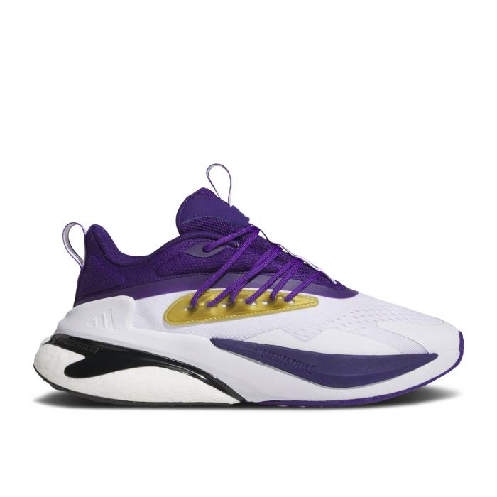 アディダス Adidas 【 Alphaboost V2 \u0027Ncaa Pack - Washington\u0027 Men Team College Purple/Gold Metallic/Cloud White 】 メンズ Team 野球クラブ 単科大学 Purple 紫・パープル ゴールド 白いこと 白いこと
