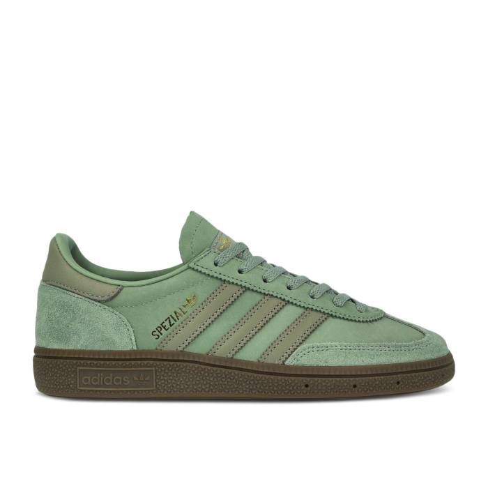 アディダス Adidas 【 Wmns Handball Spezial \u0027Silver Green\u0027 Women Silver Green/Silver Pebble/Gum 】 ハンドボール スペシアル レディース Silver しろがね色・しろがね色 green 緑・緑であること