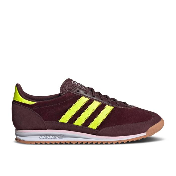 アディダス Adidas 【 Wmns Sl72 Og \u0027Aurora Ruby Solar Yellow Velvet\u0027 Women Aurora Ruby/Solar Yellow/Gum 】 yellow 黄味がかった・黄色 レディース yellow 黄味がかった・黄色