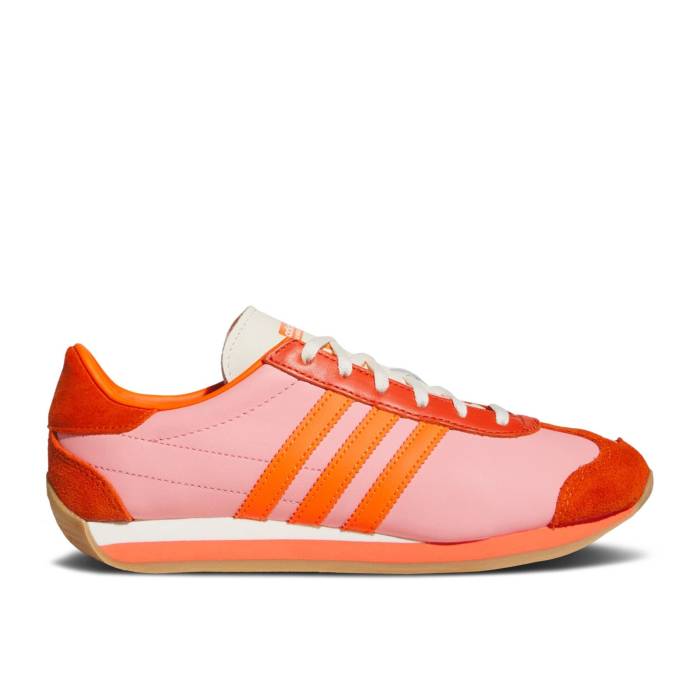 アディダス Adidas 【 Wmns Country Og \u0027Valentine\u0027s Day\u0027 Women Semi Pink Spark/Impact Orange/Collegiate Orange 】 カントリー レディース pink さくら色 差しひびき orange 橙・オレンジ色 靴-レディース靴