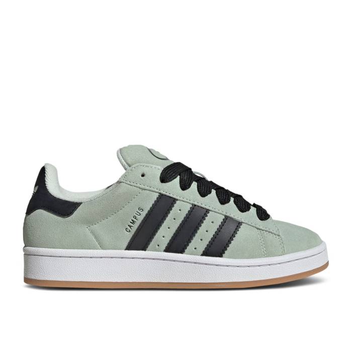 アディダス Adidas 【 Wmns Campus 00S \u0027Linen Green Black\u0027 Women Linen Green/Core Black/Cloud White 】 構内 green 緑・緑であること レディース green 緑・緑であること 中核グループ 黒いこと 黒いこと 白いこと 白いこと