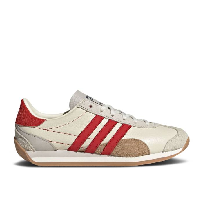 アディダス Adidas 【 Wmns Country Og \u0027Off White Scarlet\u0027 Women Off White/Better Scarlet/Grey One 】 カントリー 白いこと 白いこと レディース 白いこと 白いこと 薄墨色 薄墨色