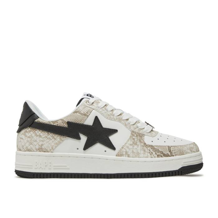 ベイプ Bape 【 Sta \u0027Beige Snakeskin\u0027 Men Beige 】 メンズ ベージュ