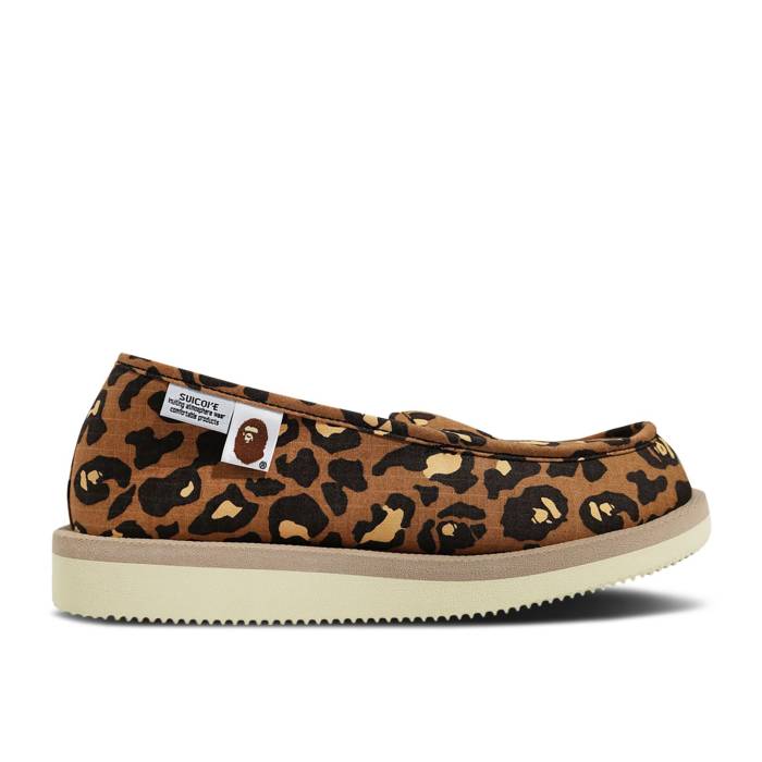 ベイプ Bape 【 Suicoke X Room Shoes Leopard - Beige Men Beige 】 シューズ 運動靴 メンズ ベージュ