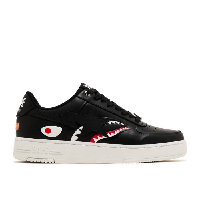 ベイプ Bape 【 Sta Shark M2 'Black' Men Black 】 シャーク メンズ 黒色 ブラック｜スニケス