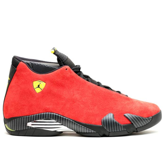 ナイキ　エアジョーダン Air Jordan 【 Jordan 14 Retro 'Ferrari' Men Challenge Red/Black/Vibrant Yellow/Anthracite 】 レトロ メンズ Red 赤・レッド 黒色 ブラック yellow 黄色・イエロー