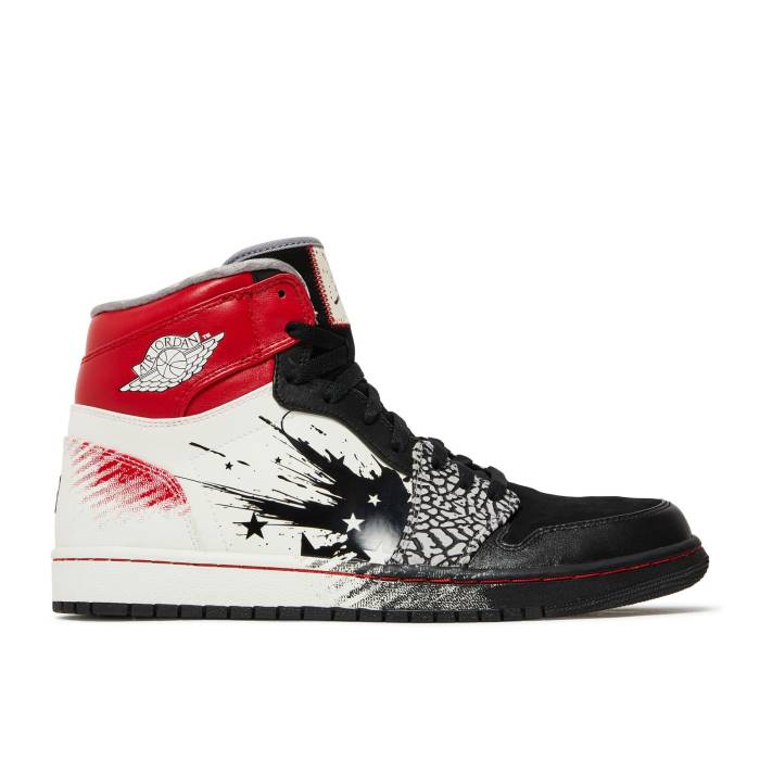 ナイキ エアジョーダン Air Jordan 【 Dave White X Jordan 1 Retro High 'Wings Of The Future' Men Black/Sport Red-White 】 白色 ホワイト レトロ ハイ メンズ 黒色 ブラック|スニケス