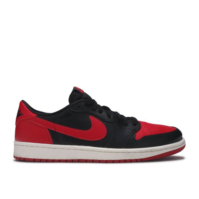 ナイキ エアジョーダン Air Jordan 【 Jordan 1 Retro Low Og Bred Men Black/Varsity Red-Sail 】 レトロ メンズ 黒色 ブラック
