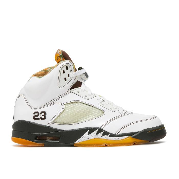 ナイキ　エアジョーダン Air Jordan 【 Jordan 5 Retro 'Cinder' Men White/Dark Cinder-Dark Army-Del Sol 】 レトロ メンズ 白色 ホワイト