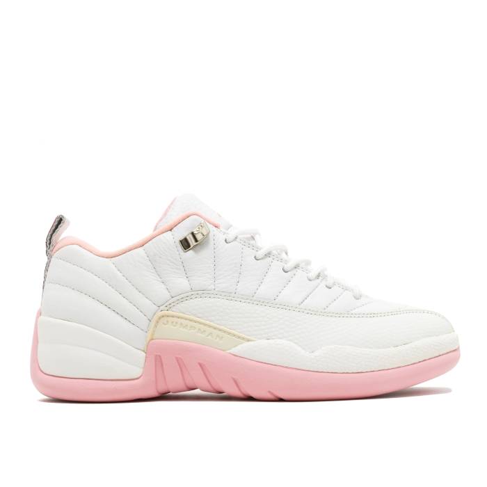 ナイキ　エアジョーダン Air Jordan 【 Wmns Jordan 12 Retro Low 'Real Pink' Women White/Real Pink-Metallic Silver 】 レトロ レディース 白色 ホワイト レアル Silver 銀色・シルバー