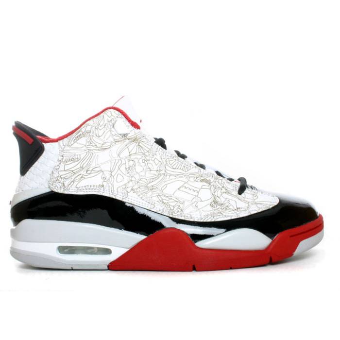 ナイキ エアジョーダン Air Jordan 【 Jordan Dub Zero \u0027Varsity Red\u0027 2005 Men White/Black-Varsity Red-Neutral Grey 】 絶無 メンズ 白いこと 白いこと 薄墨色 薄墨色