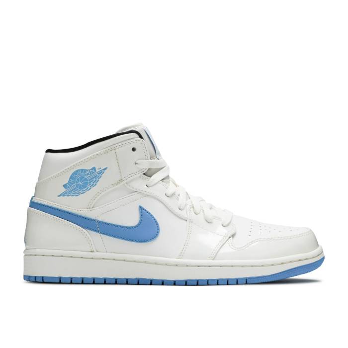 ナイキ エアジョーダン Air Jordan 【 Jordan 1 Retro Mid \u0027Legend Blue\u0027 Men White/Legend Blue 】 レトロ ミッド メンズ 白いこと 白いこと Legend 先祖伝承 青み 青色