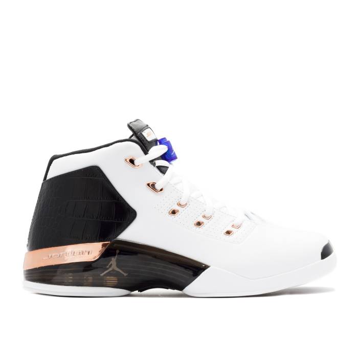 ナイキ　エアジョーダン Air Jordan 【 Jordan 17+ Retro 'Copper' 2016 Men White/Metallic Copper Coin/Black/Sport Royal 】 レトロ メンズ 白色 ホワイト 銅色 コッパー コイン 黒色 ブラック