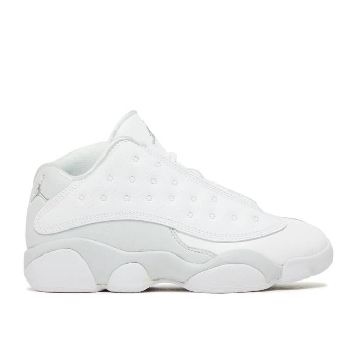ナイキ エアジョーダン Air Jordan 【 Jordan 13 Retro Low Ps Pure Money Youth White/Metallic Silver/Pure Platinum 】 13 サーティーン レトロ ジュニア キッズ 白色 ホワイト Silver 銀色・シルバー ピュア Platinum