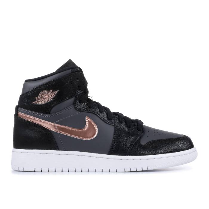 ナイキ　エアジョーダン Air Jordan 【 Jordan 1 Retro High Gs 'Black Metallic Red Bronze' Youth Black/Metallic Red Bronze-Dark Grey-White 】 レトロ ハイ Red 赤・レッド ジュニア キッズ 黒色 ブラック Red 赤・レッド