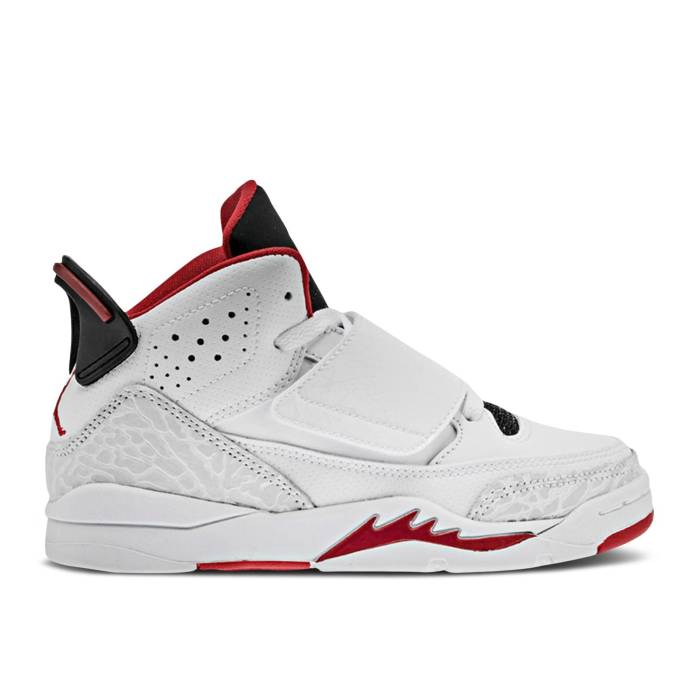 ナイキ　エアジョーダン Air Jordan 【 Jordan Son Of Mars Ps Youth White/Gym Red-Black 】 キッズ ベビー マタニティ キッズファッション 靴 スニーカー ジュニア キッズ 白色 ホワイト画像