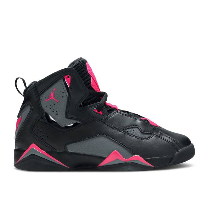 ナイキ　エアジョーダン Air Jordan 【 Jordan True Flight Gs 'Grey Pink' Youth Black/Dark Grey/Deadly Pink 】 Flight フライト ジュニア キッズ 黒色 ブラック 灰色 グレー pink ピンク｜スニケス