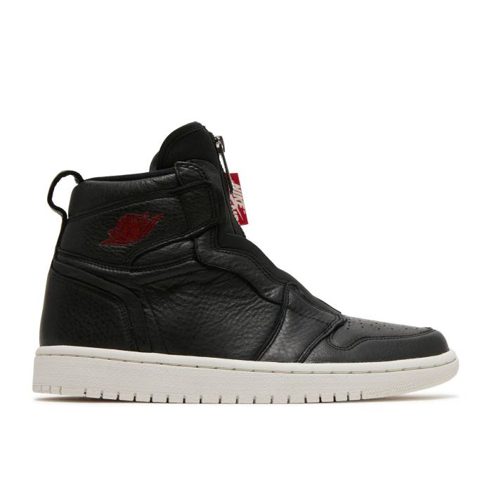 ナイキ　エアジョーダン Air Jordan 【 Wmns Jordan 1 Retro High Zip 'Black' Women Black/Phantom-Gym Red 】 レトロ ハイ レディース 黒色 ブラック Red 赤・レッド