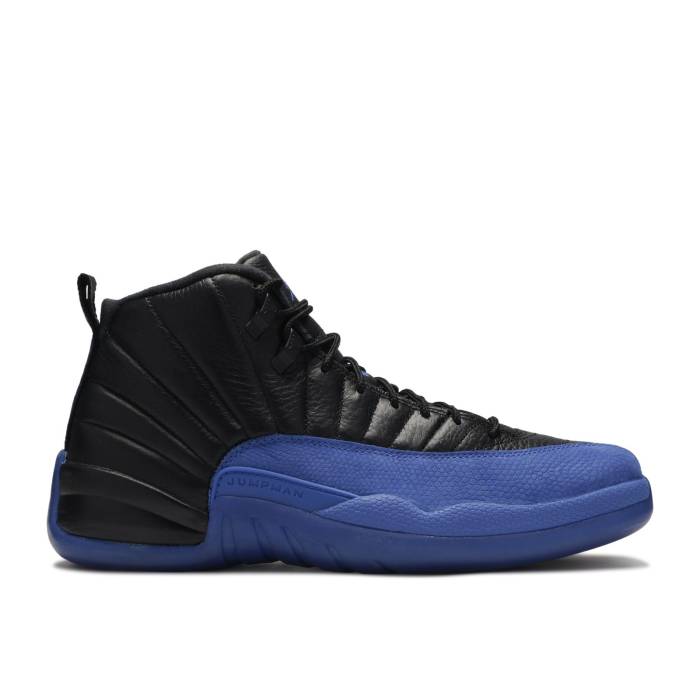 ナイキ エアジョーダン Air Jordan 【 Jordan 12 Retro \u0027Game Royal\u0027 Men Black/Game Royal/Metallic Silver 】 レトロ メンズ 黒いこと 黒いこと Game 力くらべ Silver しろがね色・しろがね色