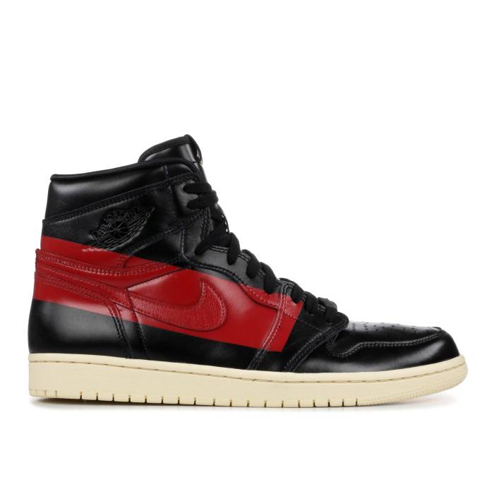 ナイキ エアジョーダン Air Jordan 【 Jordan 1 Retro High Og \u0027Couture\u0027 Men Black/University Red-Muslin 】 レトロ ご機嫌 メンズ 黒いこと 黒いこと
