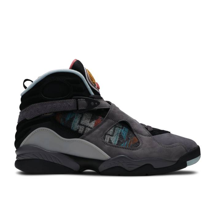 ナイキ エアジョーダン Air Jordan 【 Jordan 8 Retro Sp \u0027N7 Pendleton\u0027 Men Thunder Grey/Light Graphite-Gold Suede-Black 】 レトロ メンズ サンダー 薄墨色 薄墨色