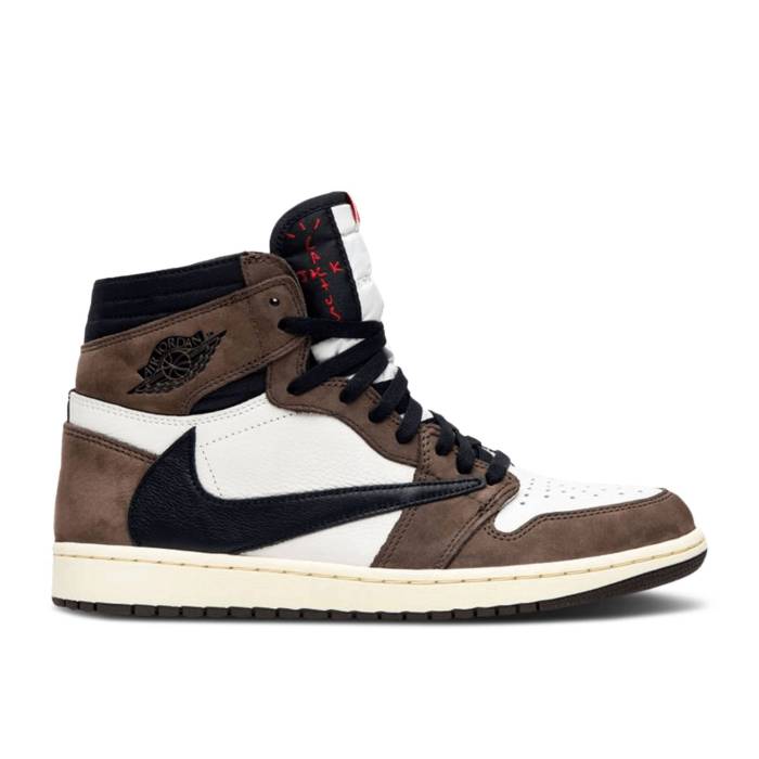 ナイキ　エアジョーダン Air Jordan 【 Travis Scott X Jordan 1 Retro High Og 'Mocha' Sample Men Sail/Dark Mocha-University Red-Black 】 レトロ ハイ メンズ｜スニケス