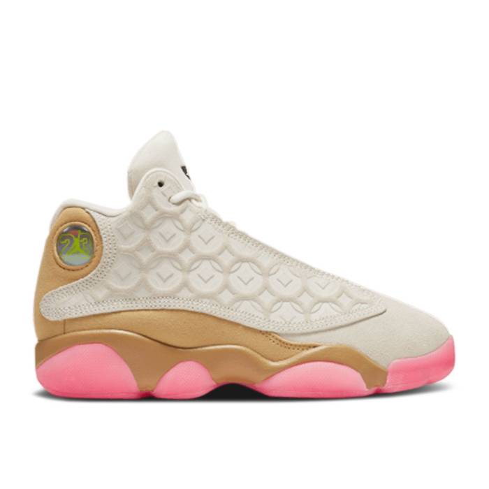 ナイキ エアジョーダン Air Jordan 【 Jordan 13 Retro Ps \u0027Chinese New Year\u0027 Youth Pale Ivory/Black/Digital Pink/Club Gold 】 13 サー青二才 レトロ お坊っちゃん キッズ 象牙色 黒いこと 黒いこと pink サクラ色 野球クラブ
