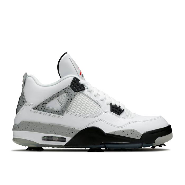 ナイキ エアジョーダン Air Jordan 【 Jordan 4 Golf White Cement Men White/Tech Grey/Black/Fire Red 】 golf ゴルフ メンズ 白色 ホワイト テック 灰色 グレー 黒色 ブラック ファイア Red 赤・レッド