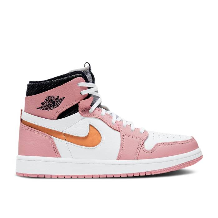 ナイキ エアジョーダン Air Jordan 【 Wmns Jordan 1 High Zoom \u0027Pink Glaze\u0027 Women Pink Glaze/Cactus Flower/White/Sail 】 御機嫌 望遠レンズ レディース pink サクラ色 白いこと 白いこと