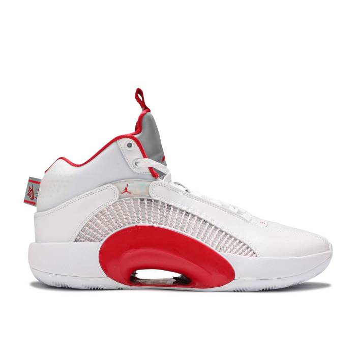 ナイキ エアジョーダン Air Jordan 【 Jordan 35 Pf Fire Red Alternate Men White/Metallic Silver/Fire Red 】 Red 赤・レッド メンズ 白色 ホワイト Silver 銀色・シルバー ファイア Red 赤・レッド