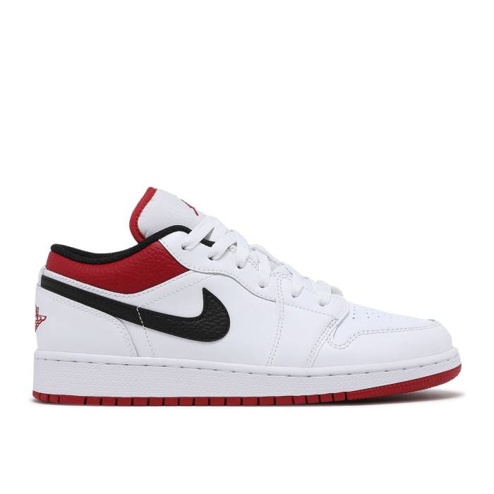 ナイキ エアジョーダン Air Jordan 【 Jordan 1 Low Gs 'White Gym Red' Youth White/Gym Red/Black 】 ジュニア キッズ 白色 ホワイト Red 赤・レッド 黒色 ブラック|スニケス