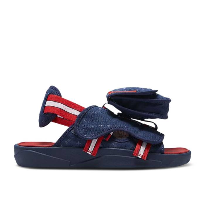 ナイキ エアジョーダン Air Jordan 【 Paris Saint-Germain X Jordan Ls Slide \u0027Midnight Navy Red\u0027 Men Midnight Navy/White/Blackened Blue/University Red 】 Slide サンダル 紺色 米国海軍 メンズ 紺色 米国海軍 白いこと 白いこと