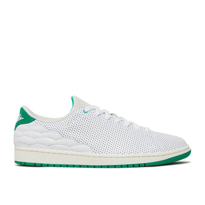 ナイキ　エアジョーダン Air Jordan 【 Jordan 1 Centre Court 'White Stadium Green' Men White/White/Stadium Green/Sail 】 コート スタジアム メンズ 白色 ホワイト スタジアム green 緑・グリーン