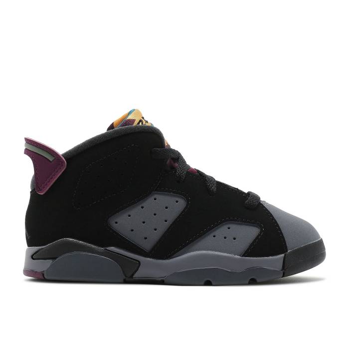 ナイキ　エアジョーダン Air Jordan 【 Jordan 6 Retro Td 'Bordeaux' Infant Black/Light Graphite/Dark Grey/Bordeaux 】 レトロ ベビー 黒色 ブラック 灰色 グレー｜スニケス