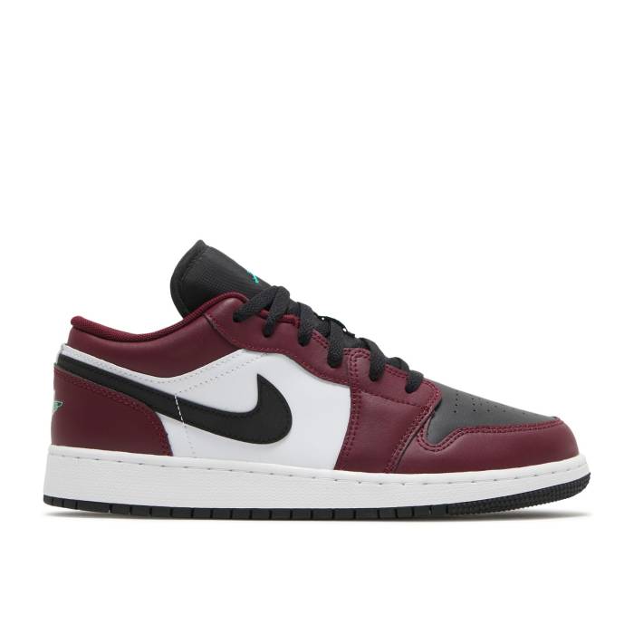 ナイキ エアジョーダン Air Jordan 【 Jordan 1 Low Se ガウス \u0027Dark Beetroot\u0027 Youth Dark Beetroot/Roma Green/White/Black 】 御坊っちゃん キッズ 永遠の都 green 緑・緑であること 白いこと 白いこと 黒いこと 黒いこと