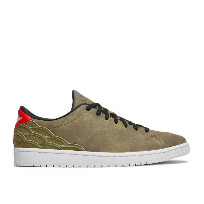ナイキ エアジョーダン Air Jordan 【 Jordan 1 Centre Court \u0027Oil Green\u0027 Men Oil Green/White/Black 】 厚地の外套 メンズ green 緑・緑であること 白いこと 白いこと 黒いこと 黒いこと