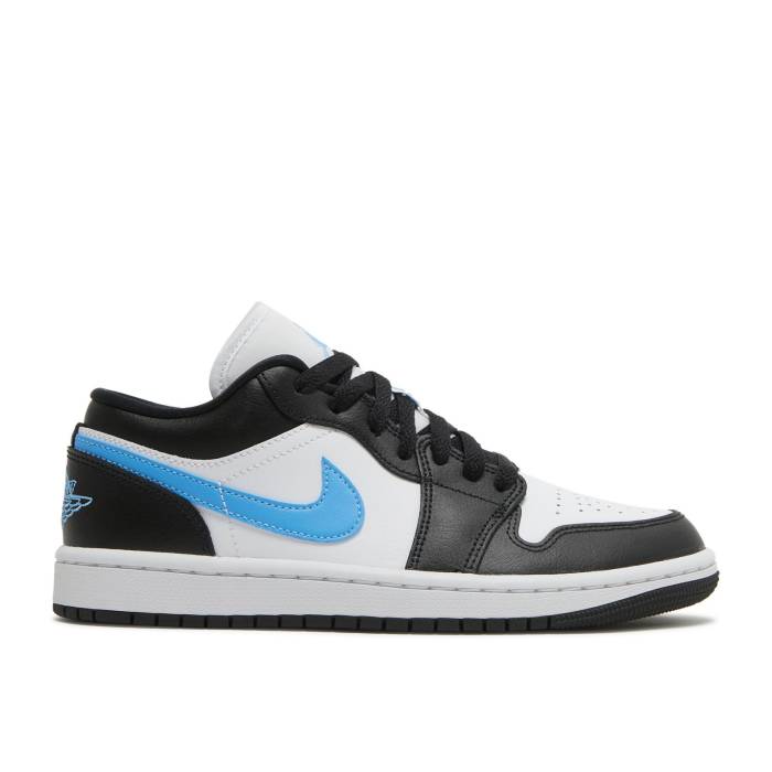 ナイキ エアジョーダン Air Jordan 【 Wmns Jordan 1 Low \u0027Black University Blue\u0027 Women Black/White/University Blue 】 レディース 黒いこと 黒いこと 白いこと 白いこと 青み 青色