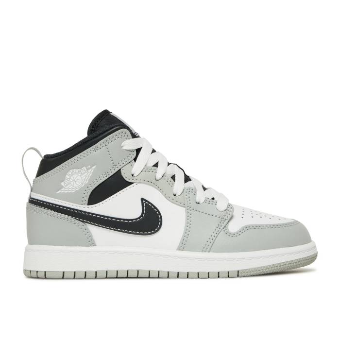 ナイキ エアジョーダン Air Jordan 【 Jordan 1 Mid Ps Light Smoke Grey Youth Light Smoke Grey/White/Anthracite 】 ミッド ジュニア キッズ 灰色 グレー 白色 ホワイト