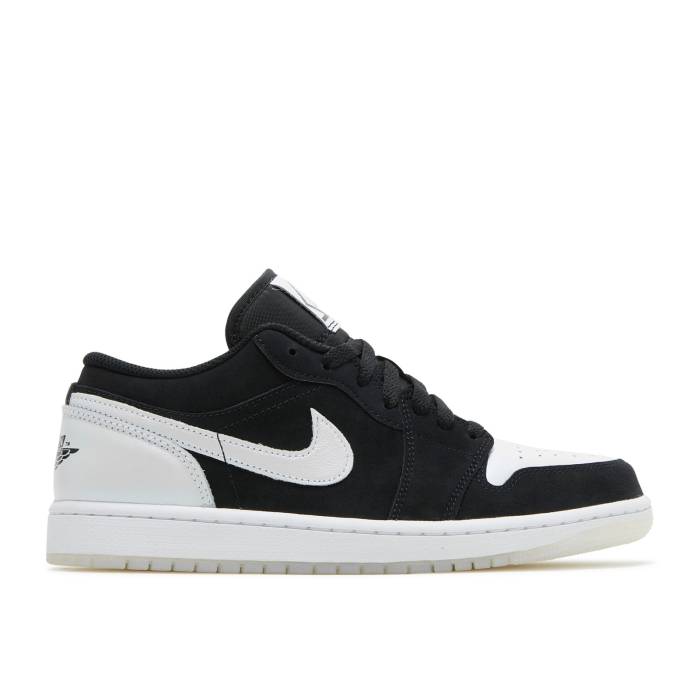 ナイキ エアジョーダン Air Jordan 【 Jordan 1 Low Se Diamond Men Black/White 】 メンズ 黒色 ブラック 白色 ホワイト