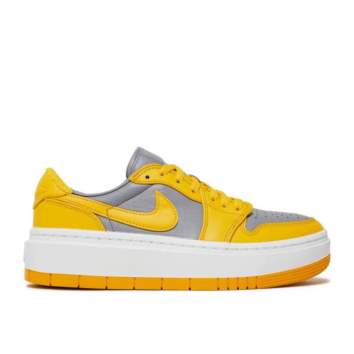 ナイキ エアジョーダン Air Jordan 【 Wmns Jordan 1 Elevate Low \u0027Cement Grey Varsity Maize\u0027 Women Cement Grey/Varsity Maize 】 薄墨色 薄墨色 レディース 薄墨色・シメント 薄墨色 薄墨色