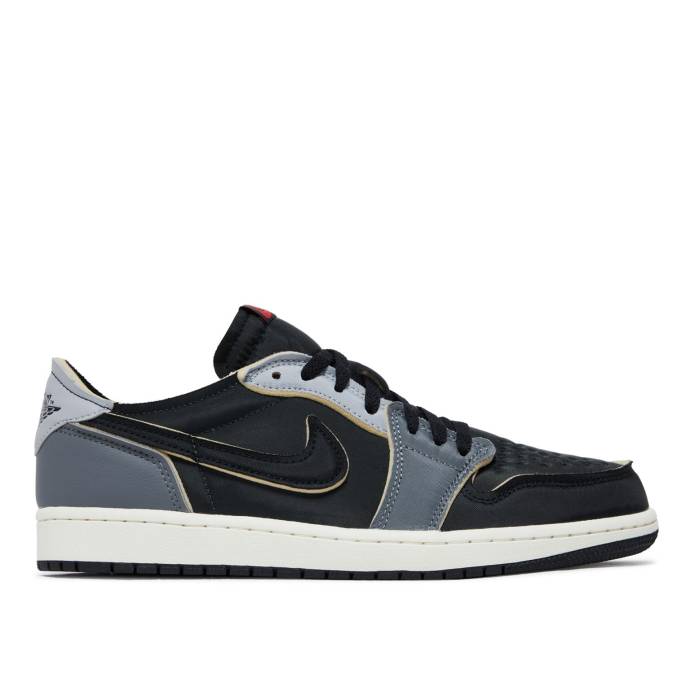 ナイキ エアジョーダン Air Jordan 【 Jordan 1 Retro Low Og Ex \u0027Dark Smoke Grey\u0027 Men Black/Dark Smoke Grey/Light Smoke Grey/Sail/Coconut Milk 】 レトロ メンズ 黒いこと 黒いこと 薄墨色 薄墨色