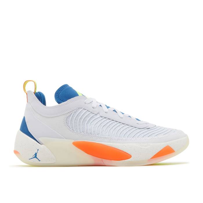 ナイキ エアジョーダン Air Jordan 【 Jordan Luka 1 Next Nature Pf Habitat Men Football Grey/Dark Marina Blue/Sail/Volt 】 メンズ フットボール 灰色 グレー 青色 ブルー
