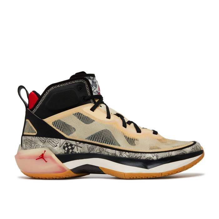ナイキ エアジョーダン Air Jordan 【 Jayson Tatum X Jordan 37 \u0027Tattoo\u0027 Men Pale Vanilla/Black/Pale Ivory/University Red 】 メンズ 黒いこと 黒いこと 象牙色 Red 赤・赤いこと