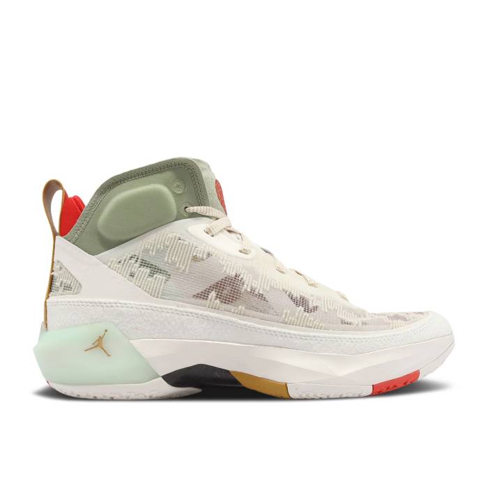 ナイキ エアジョーダン Air Jordan 【 Jordan 37 Pf \u0027Year Of The Rabbit\u0027 Men Ivory/Sanded Gold/Faded Green 】 メンズ 象牙色 ゴールド green 緑・緑であること