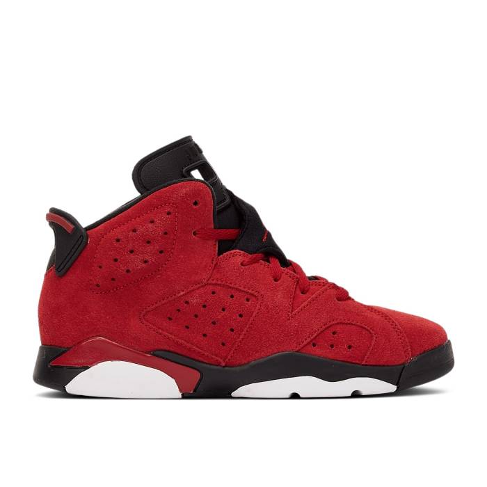 ナイキ エアジョーダン Air Jordan 【 Jordan 6 Retro Ps \u0027Toro Bravo\u0027 Youth Varsity Red/Black 】 レトロ 御坊っちゃん キッズ Red 赤・赤いこと 黒いこと 黒いこと