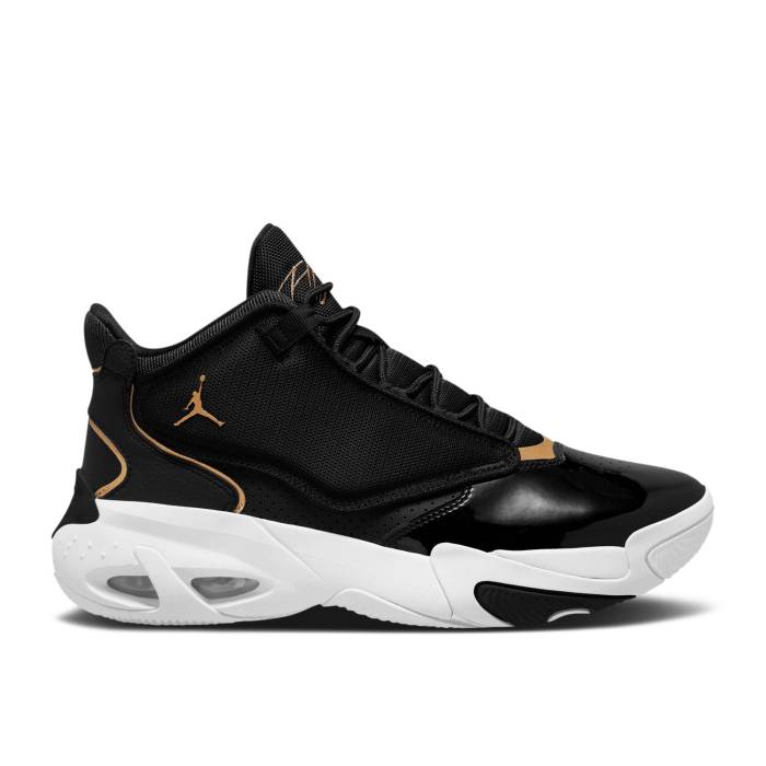 ナイキ　エアジョーダン Air Jordan 【 Jordan Max Aura 4 'Black Metallic Gold' Men Black/White/Metallic Gold 】 マックス オーラ メンズ 黒色 ブラック 白色 ホワイト ゴールド