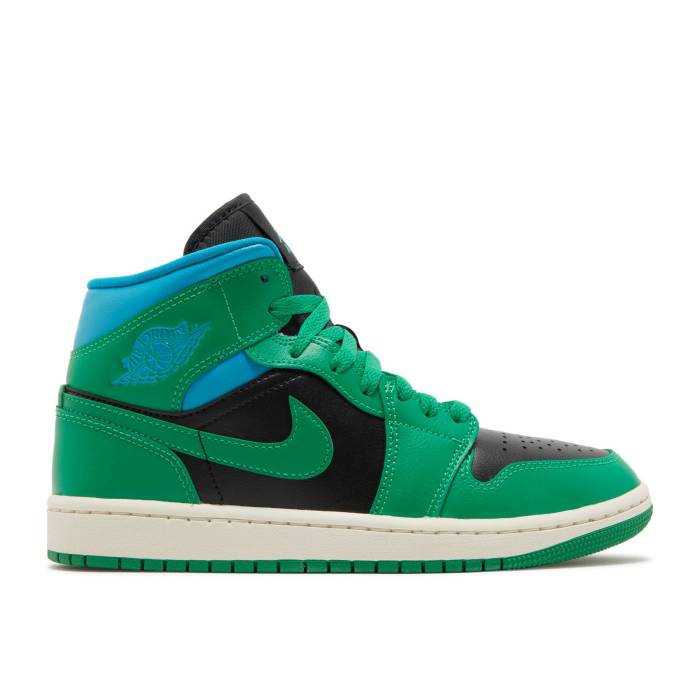 ナイキ　エアジョーダン Air Jordan 【 Wmns Jordan 1 Mid 'Lucky Green Aquatone' Women Lucky Green/Black/Aquatone 】 ミッド green 緑・グリーン レディース green 緑・グリーン 黒色 ブラック
